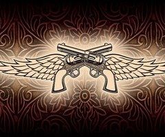 pistol clipart wing