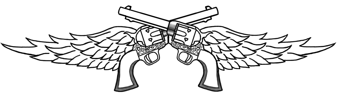 pistol clipart wing