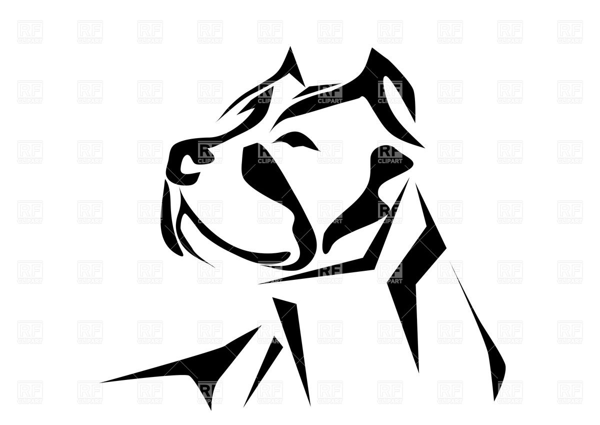 pitbull clipart logo