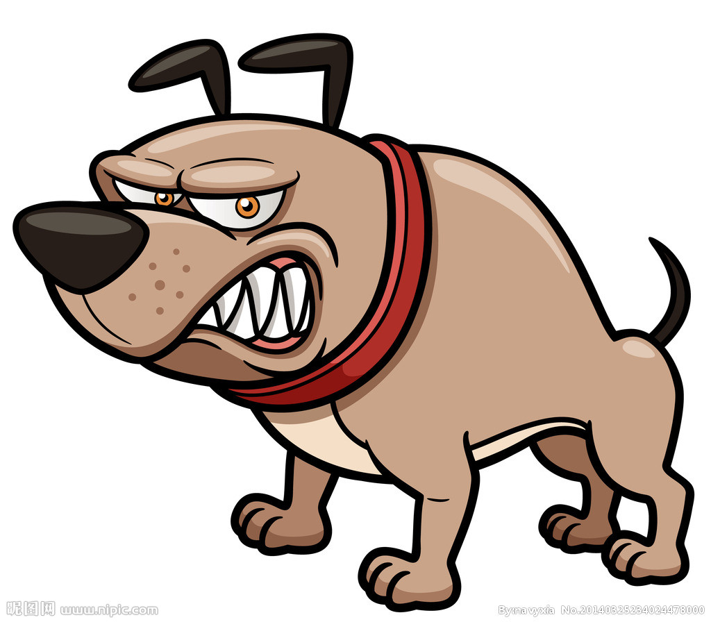 pitbull clipart mad dog