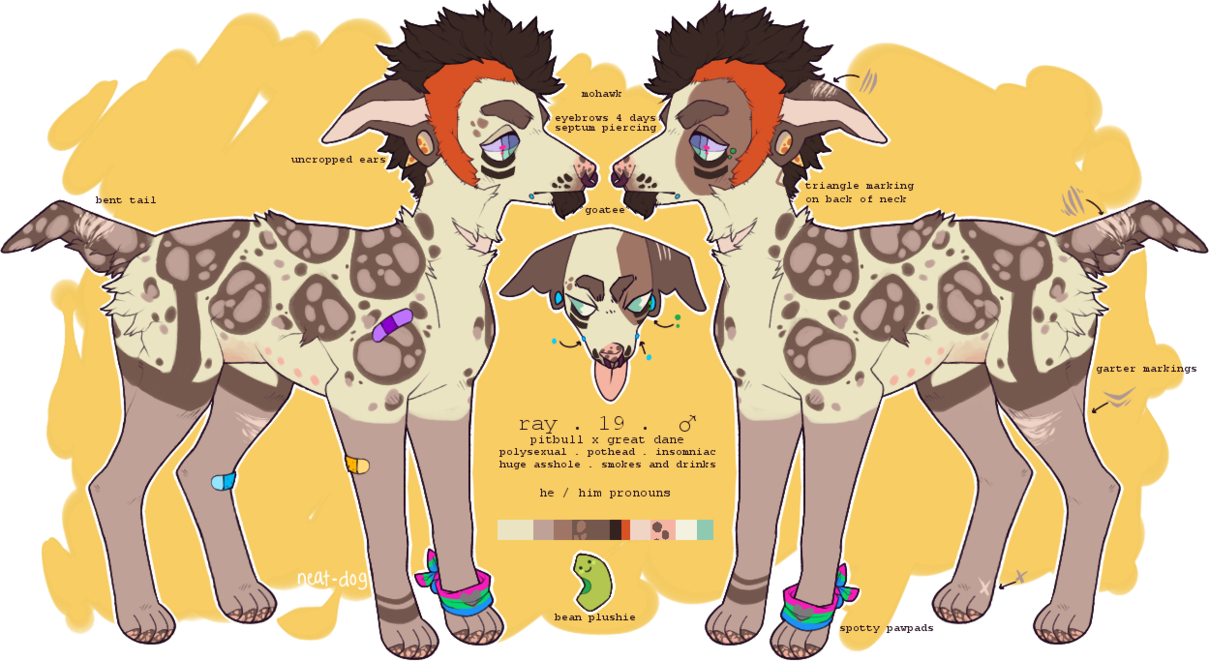 Pitbull clipart spotty dog. Lockjaw by peach water