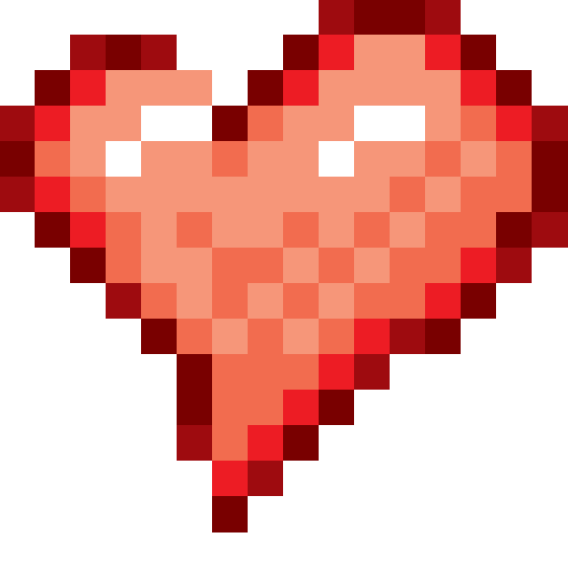  for free download. Pixel hearts png