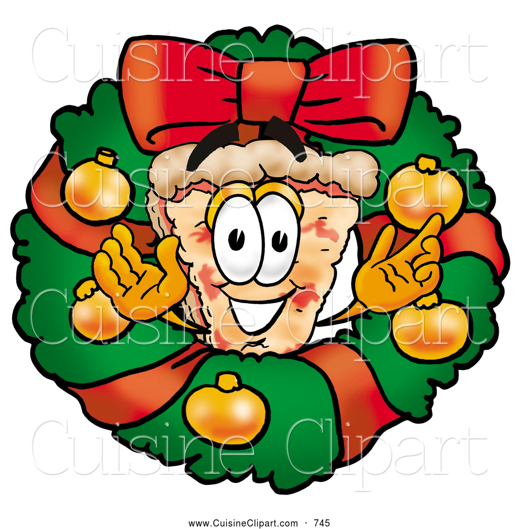 pizza clipart christmas