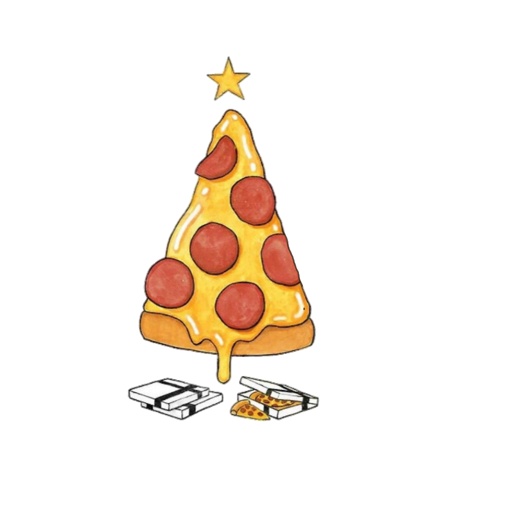 pizza clipart christmas