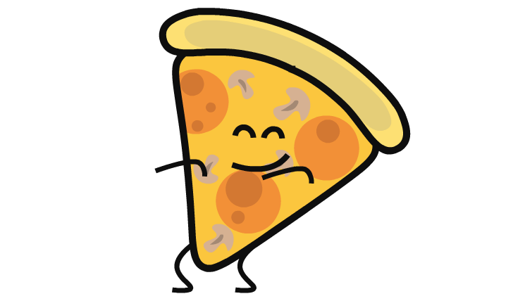 pizza clipart dancing