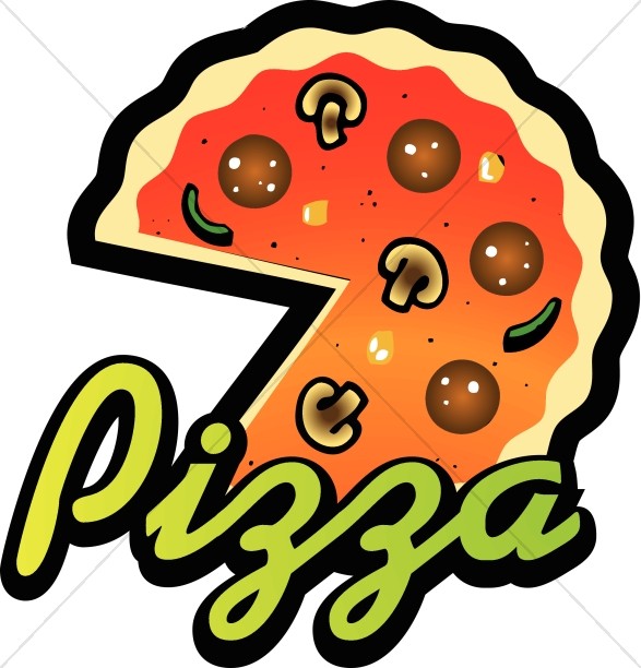 pizza clipart sign