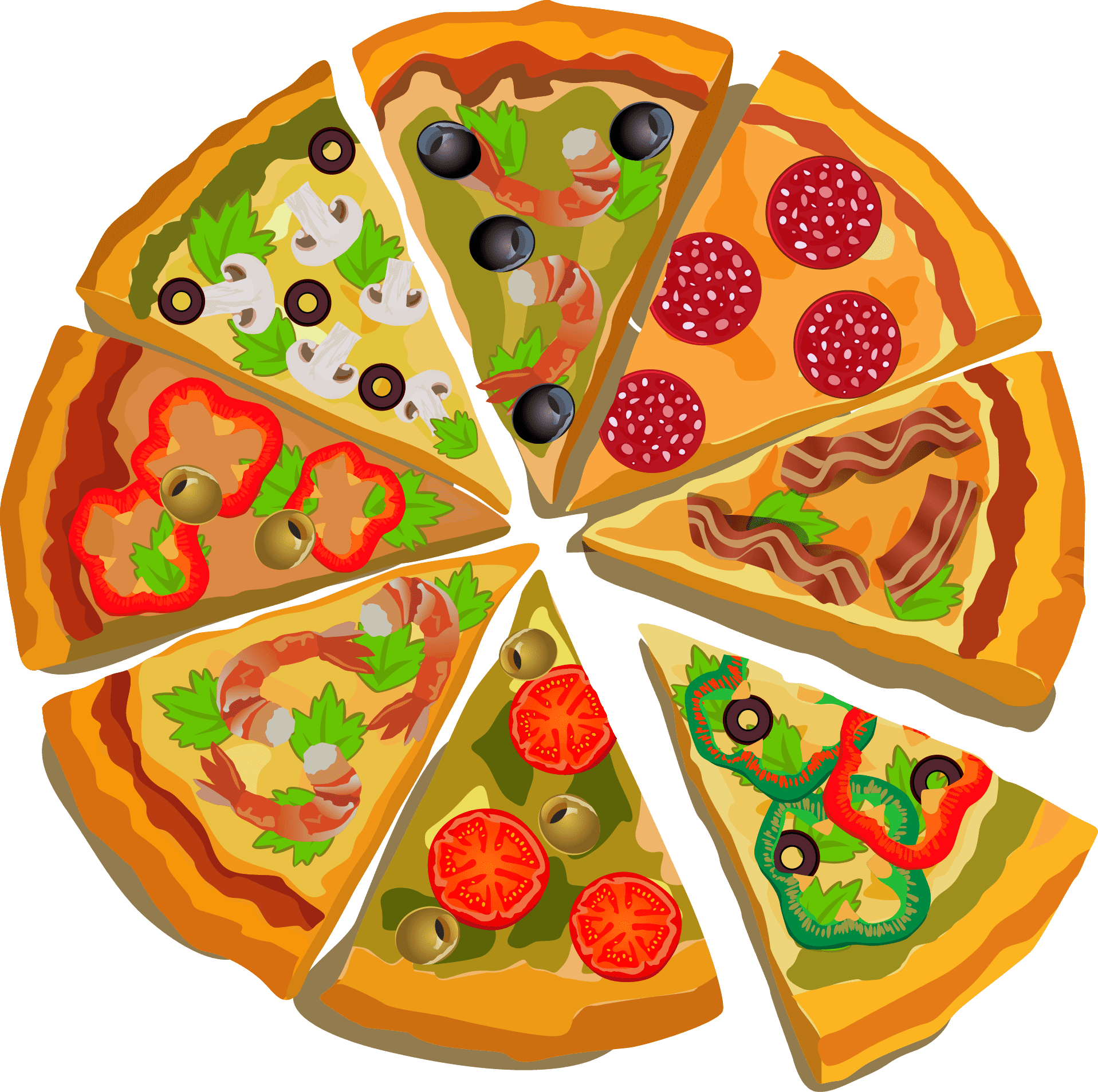 Pizza clipart vector, Pizza vector Transparent FREE for ...