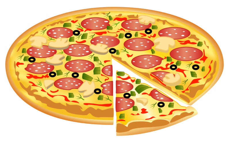 pizza clipart vector