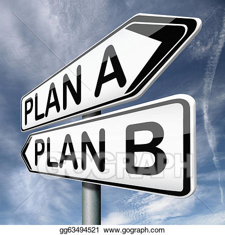 Stock illustration a or. Plan clipart alternative