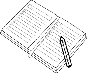 planning clipart black and white