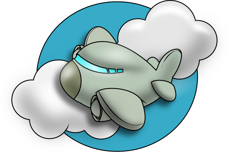 plane clipart commercial airplane