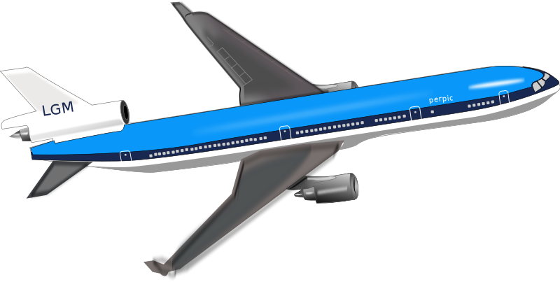 plane clipart commercial airplane
