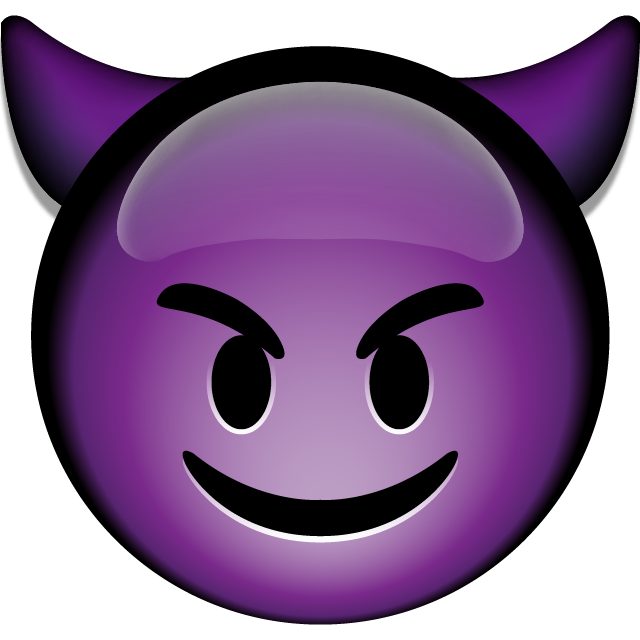 Smiling devil png krystal. Proud clipart emoji