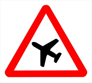 plane clipart sign