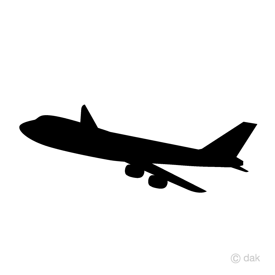 plane clipart silhouette