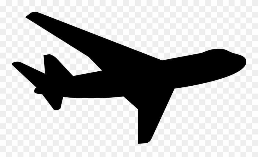 plane clipart silhouette