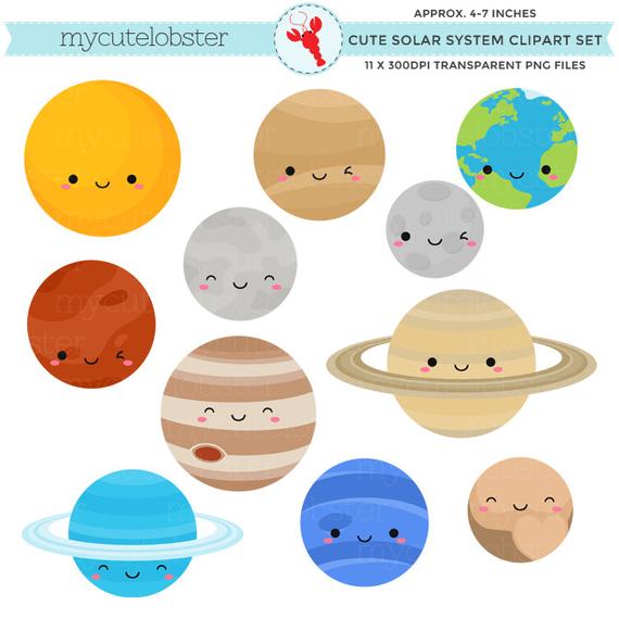 planets clipart cute