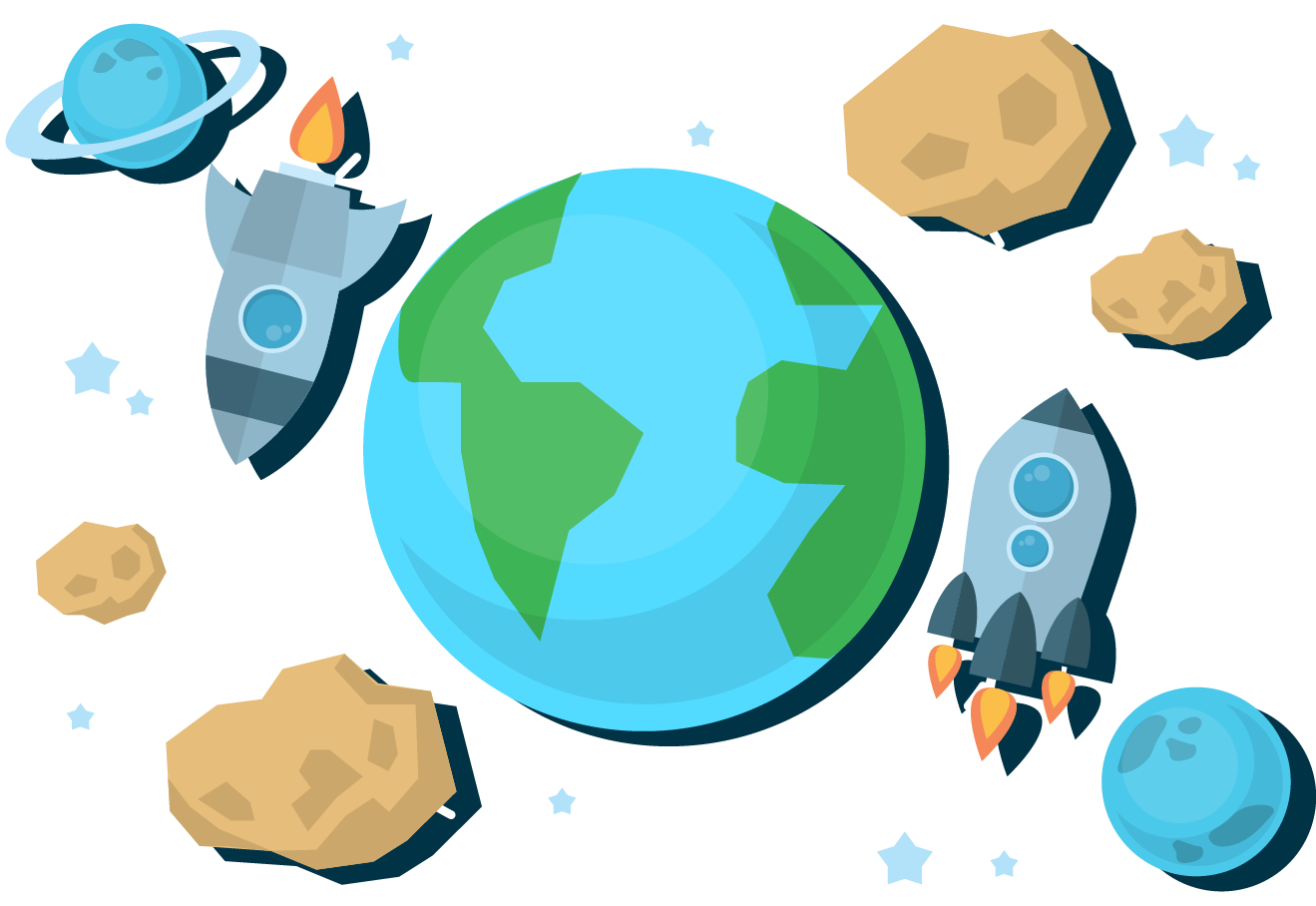 planets clipart display