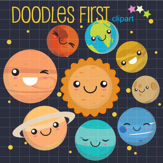 planets clipart paper