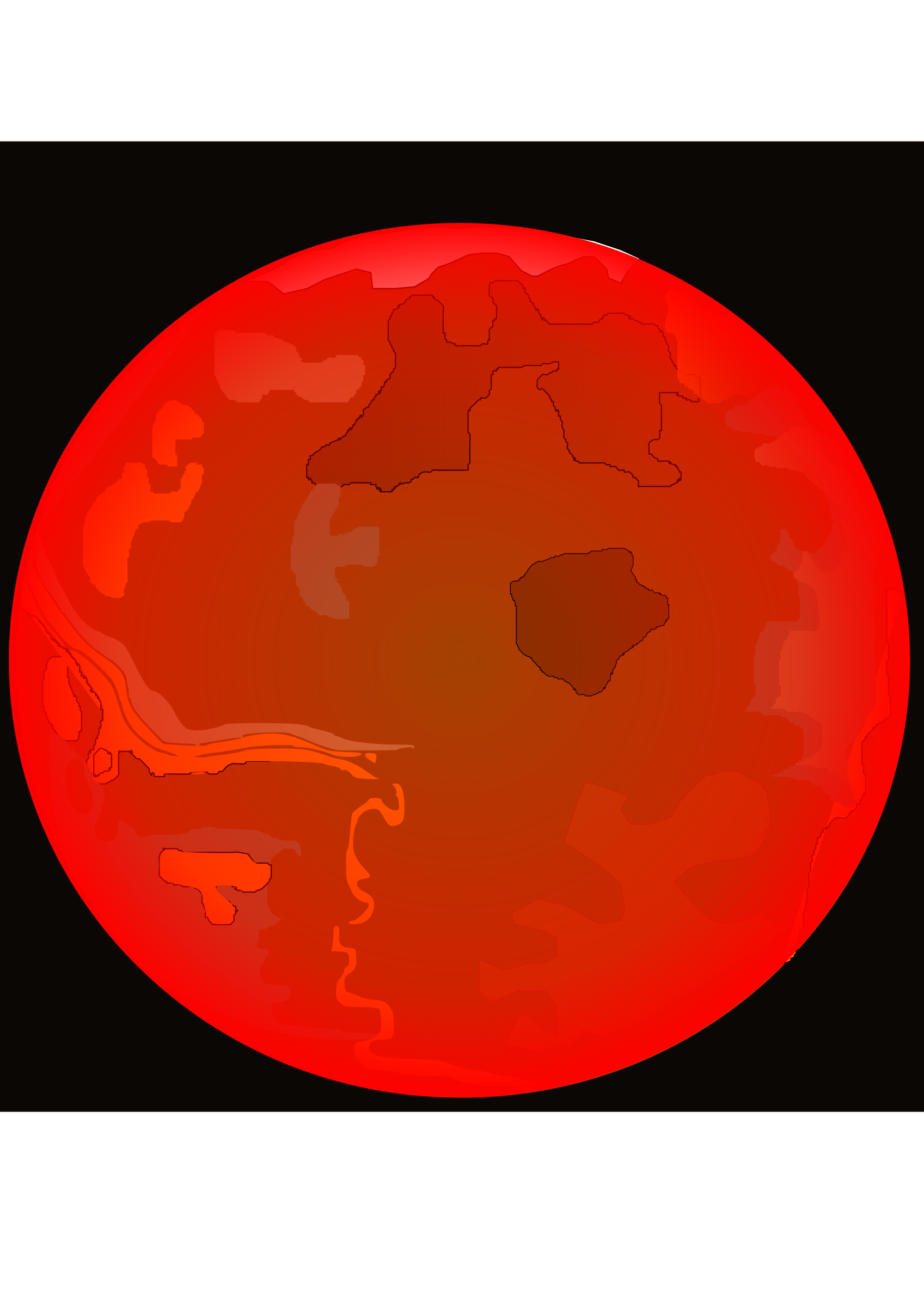 planet clipart red moon