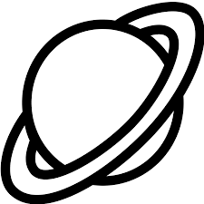 Image result for saturn. Planet clipart simple