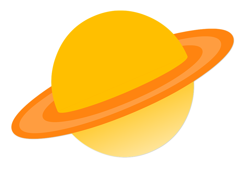 Saturn clip art alternative. Planet clipart vector