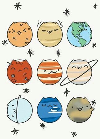 planets clipart adorable