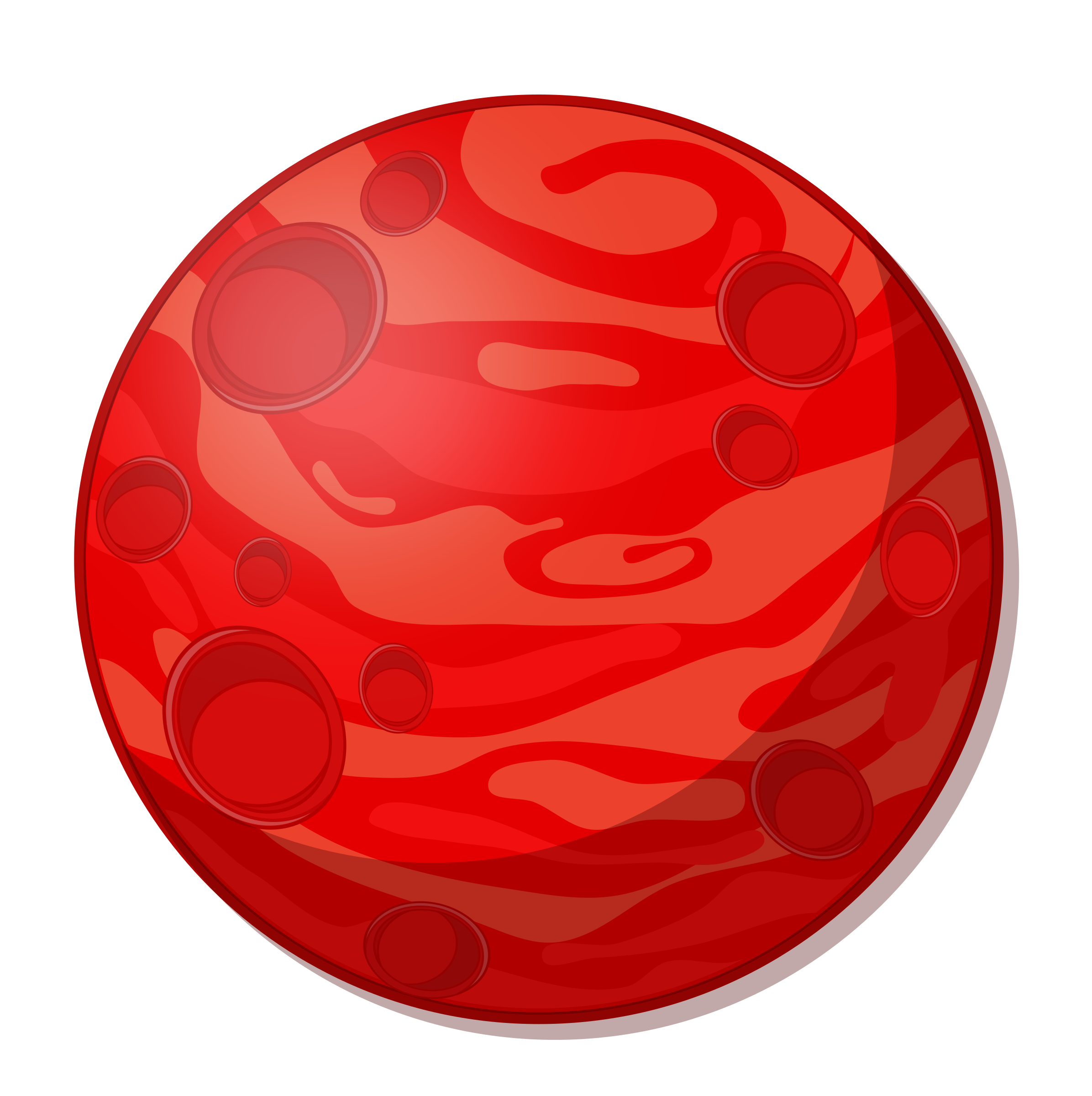 planets clipart red planet