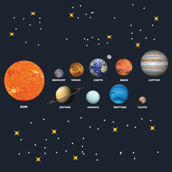 Astronomy clipart universe. Solar sytem with planets