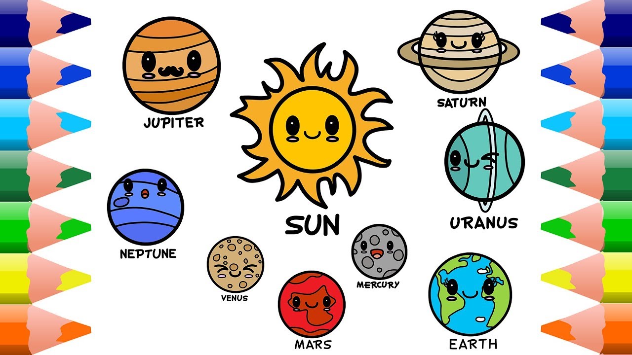 planets clipart easy draw