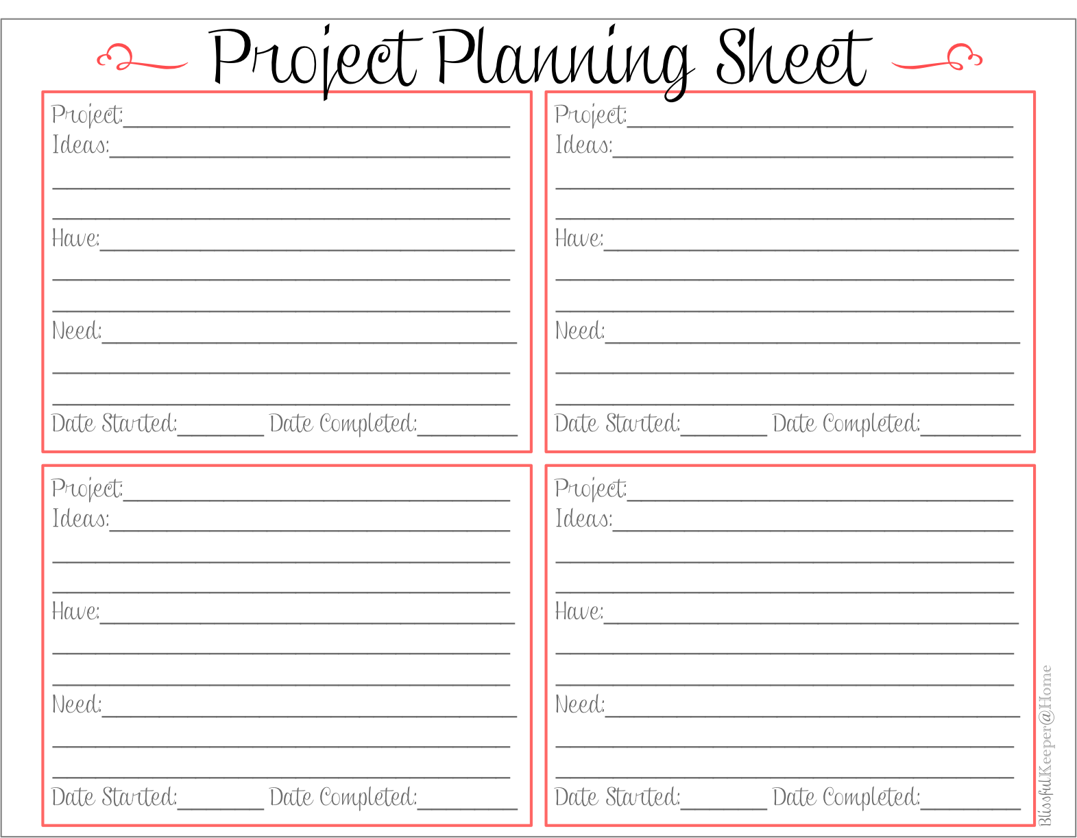planner clipart activity sheet