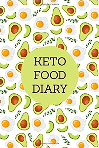 Keto diary and fitness. Planner clipart food journal