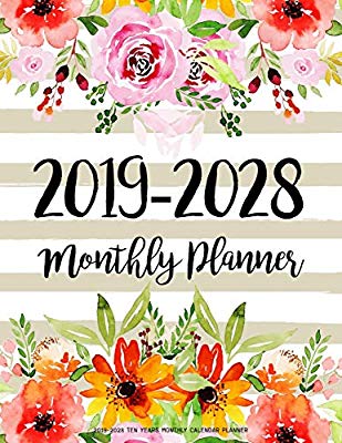  ten years calendar. Planner clipart monthly planner