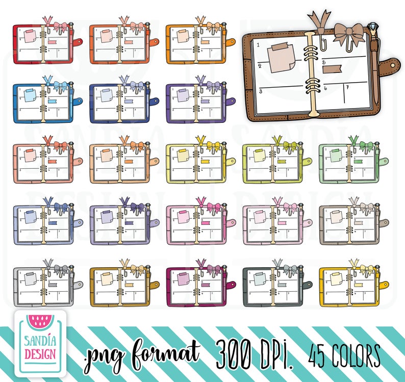 planner clipart time plan