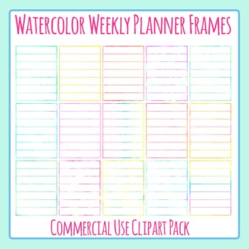 planner clipart weekly planner