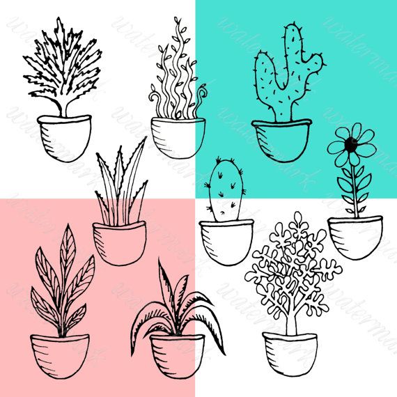 plants clipart doodle