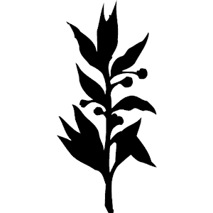 plants clipart silhouette