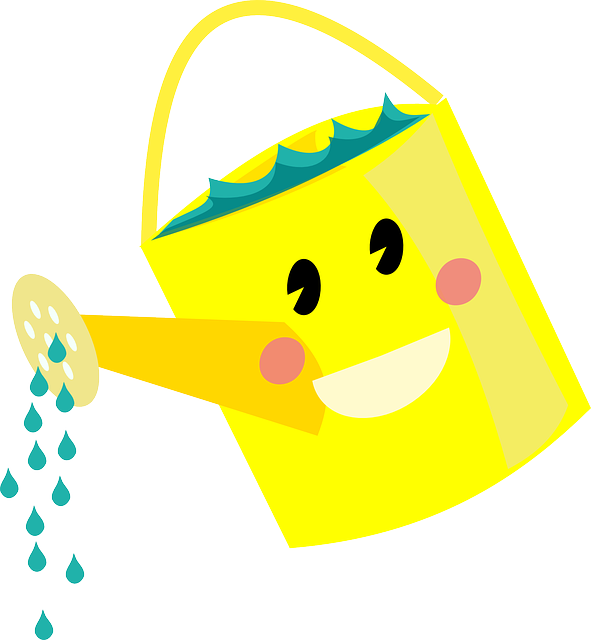 plant clipart watering can