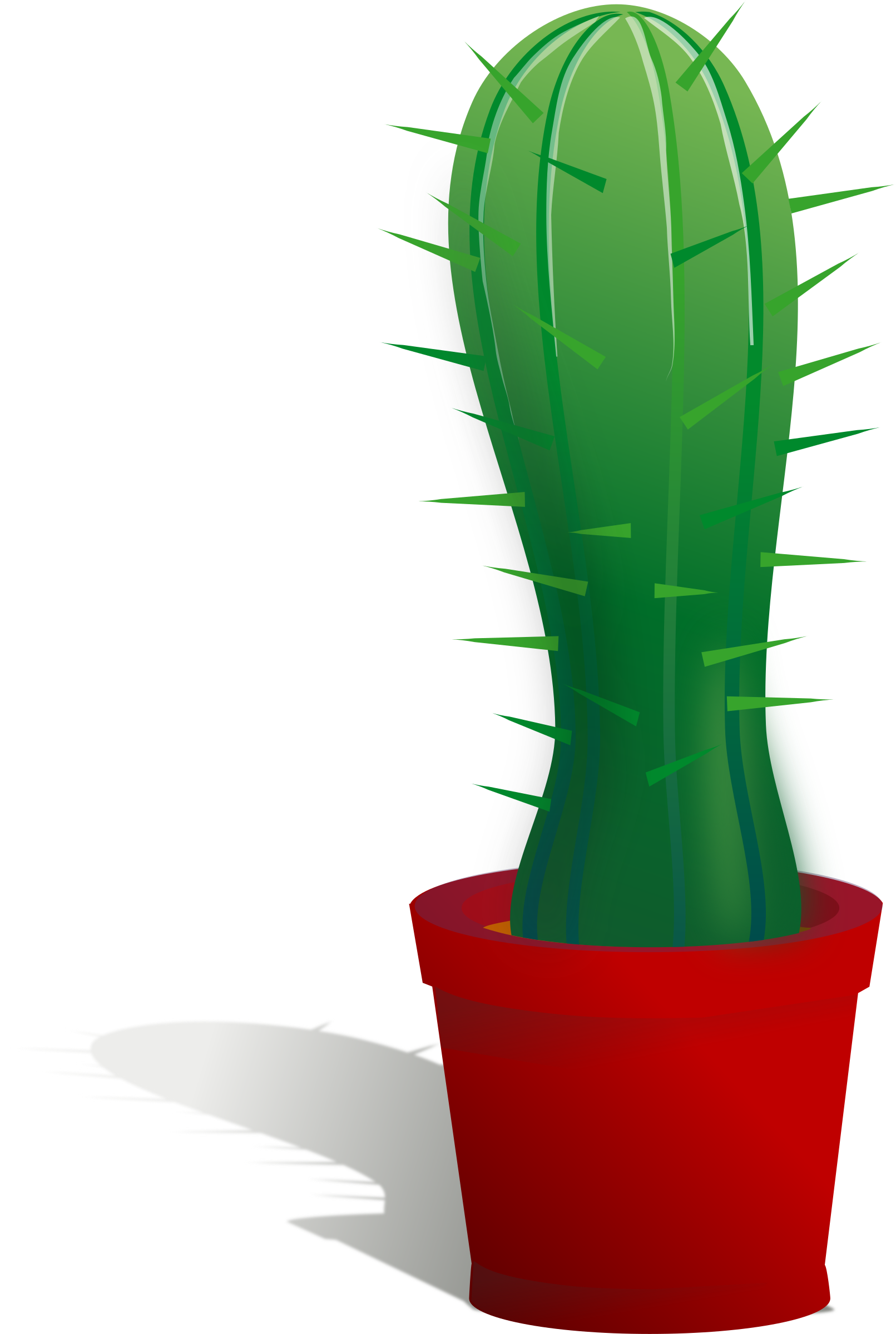 planting clipart cactus
