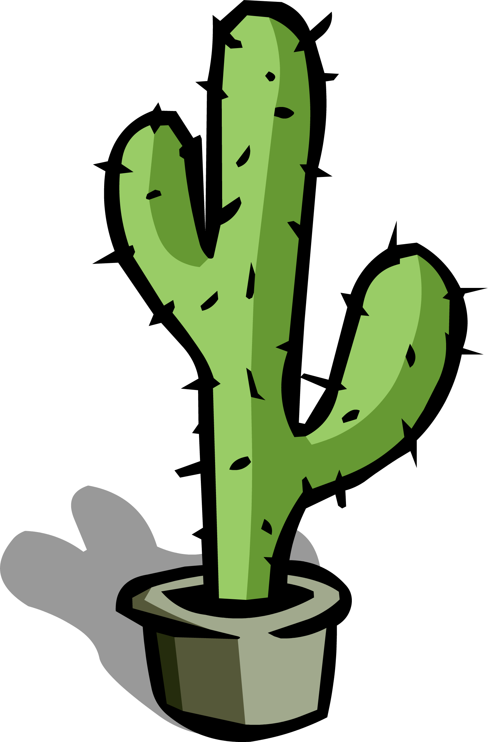 planting clipart cactus