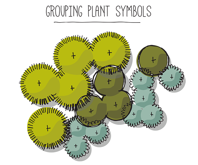 Planting clipart draw. How to group plant