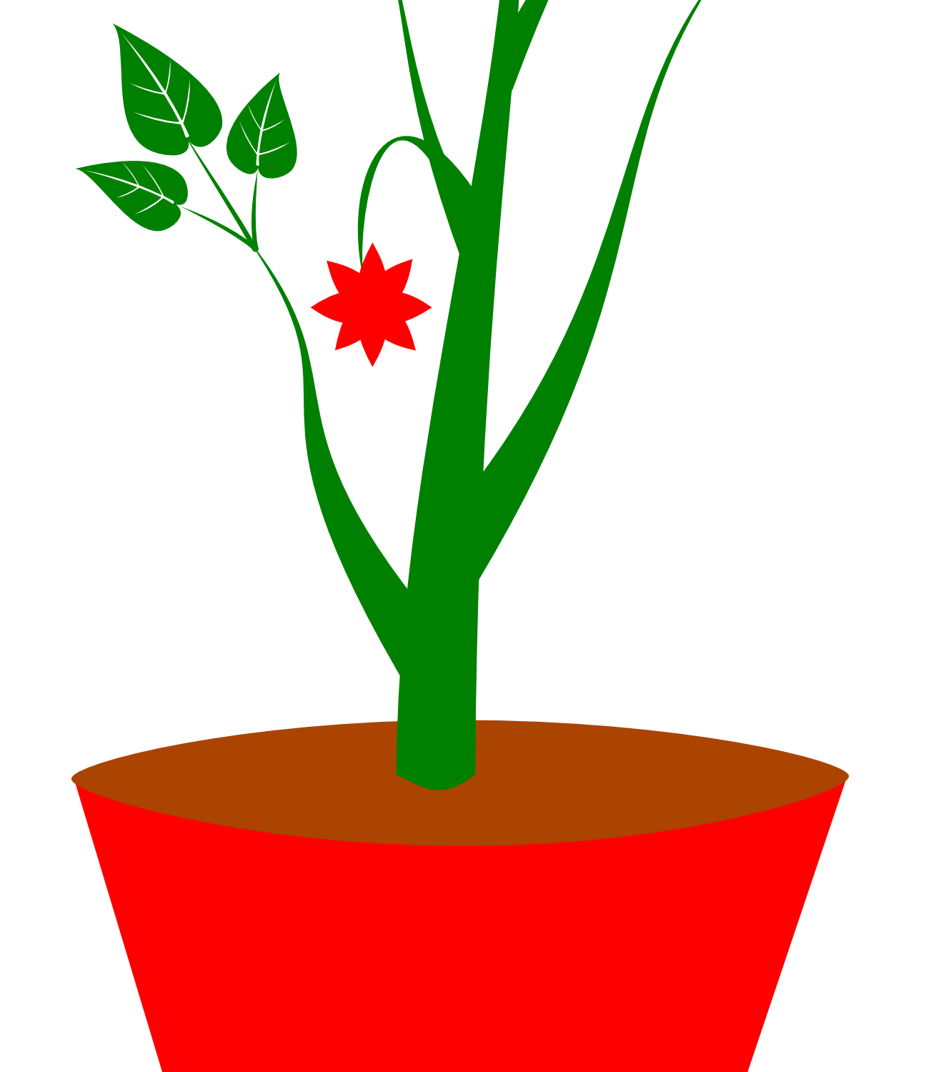 planting clipart potted plant