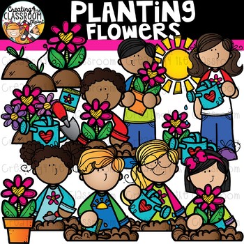 planting clipart spring