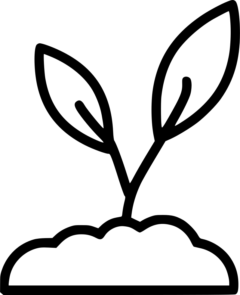Planting clipart sprout. Sprouting plant svg png