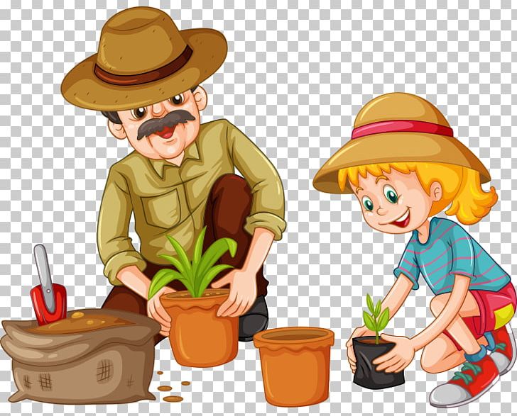 planting clipart tree