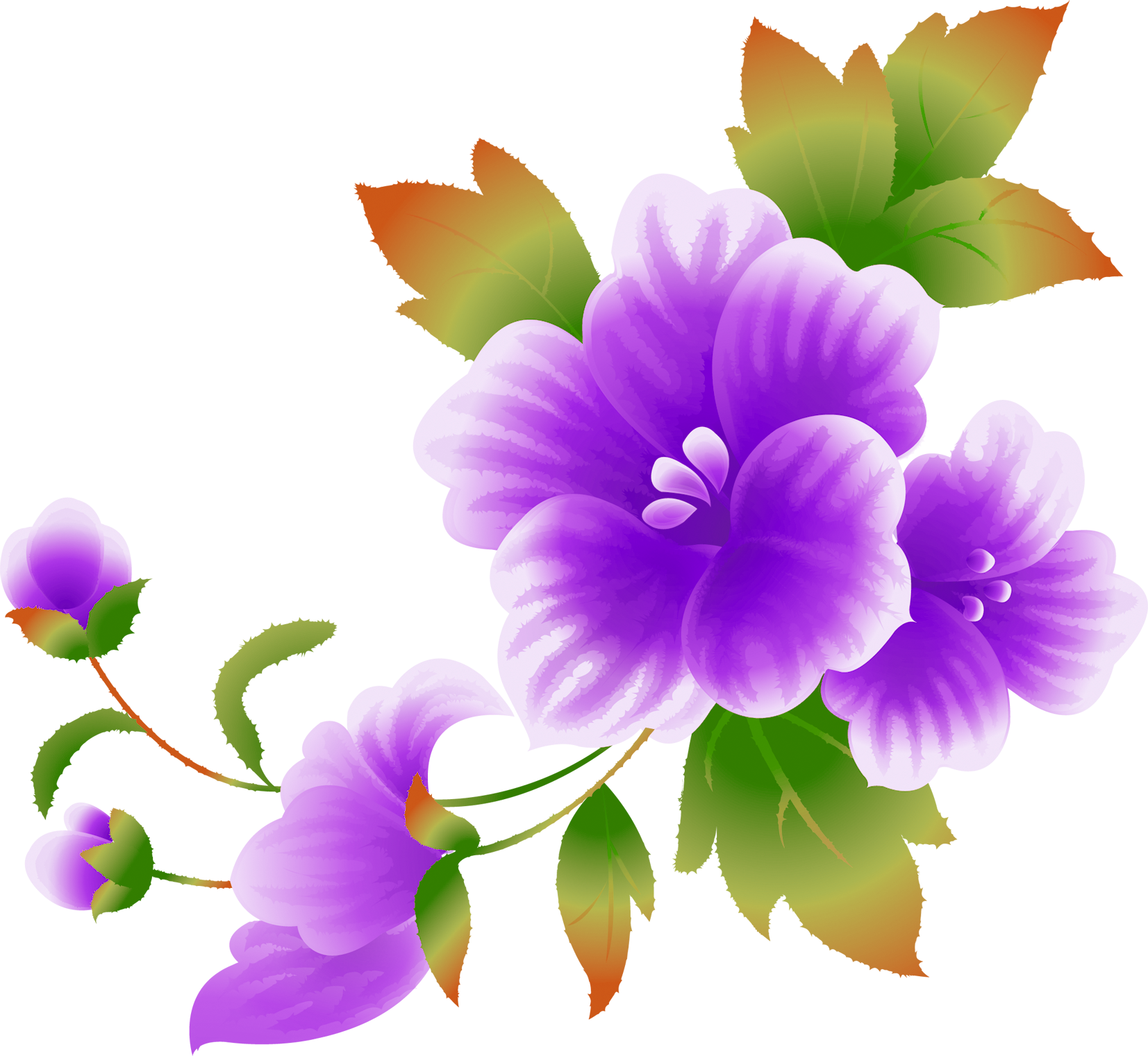 Pink flowers clip art. Planting clipart violet