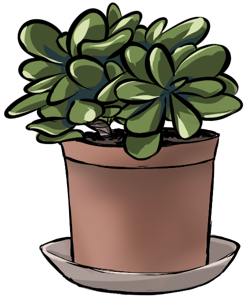 planting clipart withered