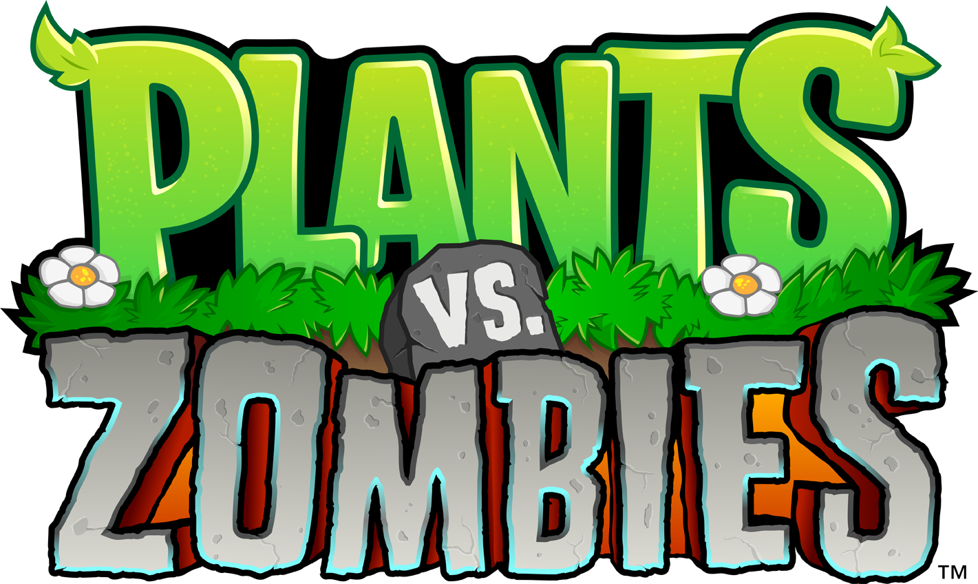 Plants clipart logo. Popcap announces vs zombies