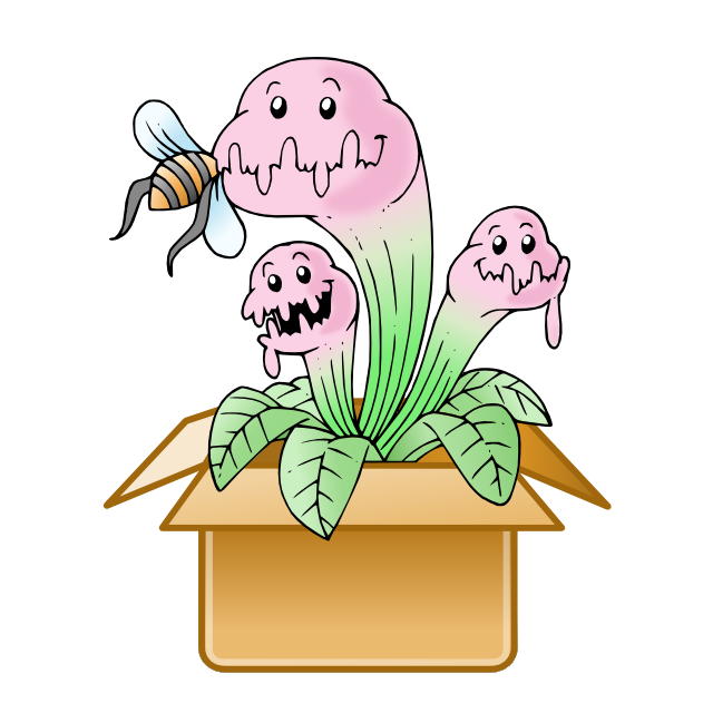 Plants clipart venus fly trap. Mystery box flytraps cheap