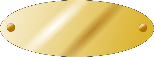 plaque clipart brass